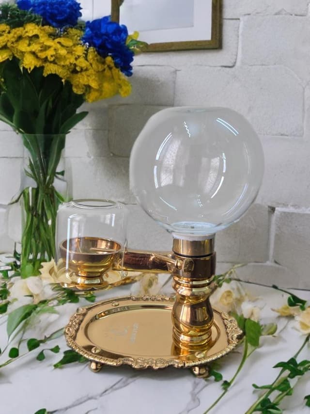 DibyaJyoti – 500 ml (WICK LIFTING) With Glass Cover